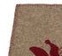 Handmade Gray Hand Felted Wool Christmas Table Runner - Reindeer and Sleigh - 16"x44" - ARCADIA HOME